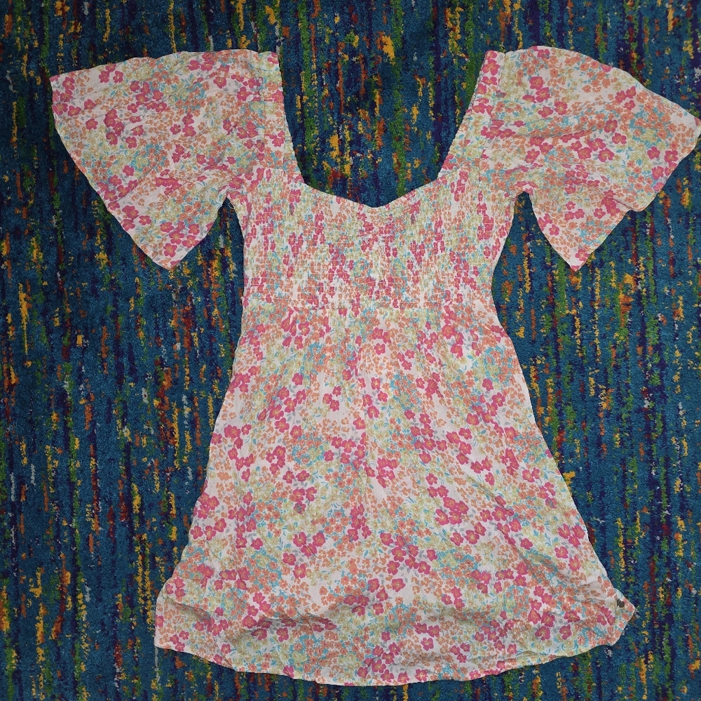 NWT Roxy Women's Golden Dawn Dress Size SM Bright Floral
